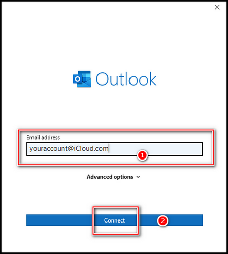 add-icoul-mail-on-outlook