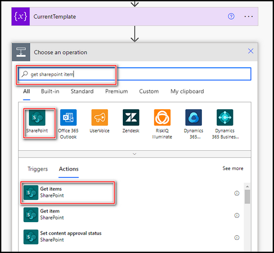 add-new-step-with-sharepoint-item
