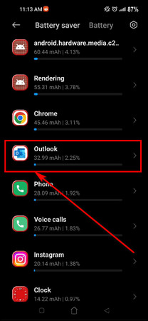 android-battery-outlook