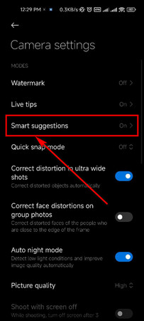 android-camera-smart-suggesttions