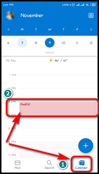 android-outlook-calendar
