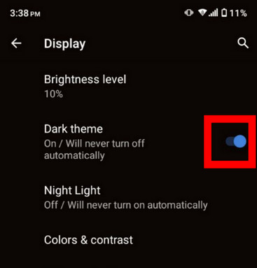 android-settings-disable-dark-mode