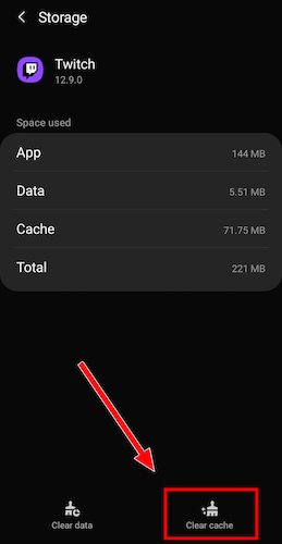 android-twitch-clear-cache