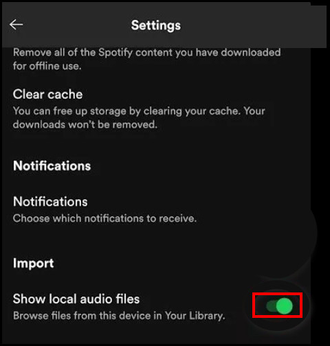 android10-spotify-gear-icon-show-local-audio-files