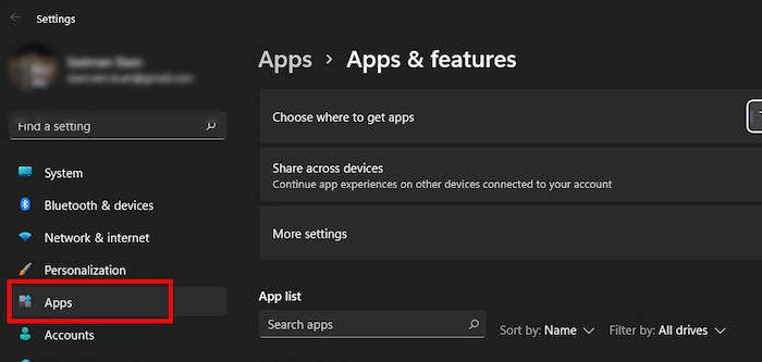 apps-and-features