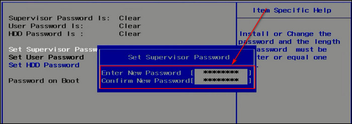 bios-enter-password