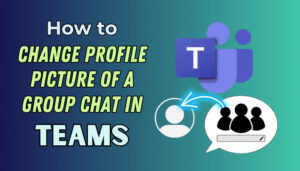 change picture of a group chat in teams