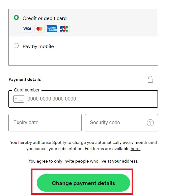 change-spotify-payment-details