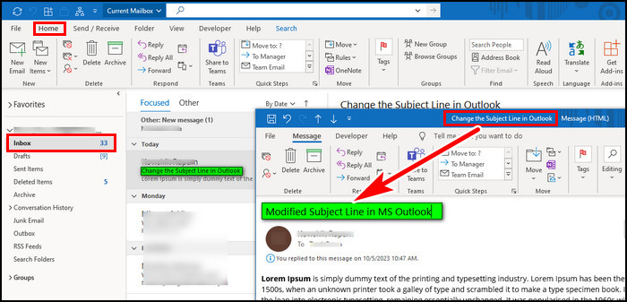 How To Change Outlook Subject Line Quick Guide 2024 