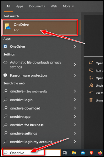 choose-onedrive-by-searching-from-taskbar