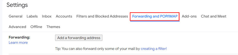 chrome-gmail-forwarding