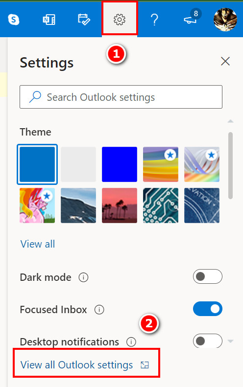 chrome-view-all-outlook-settings
