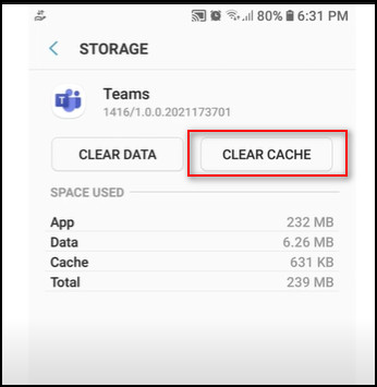 clear-microsoft-teams-cache-android