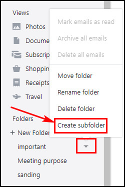 click-create-sub-folder-option-in-yahoo-mail