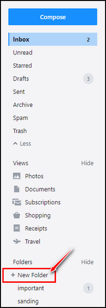 click-new-folder-button-to-create-new-folder-in-yahoo-mail