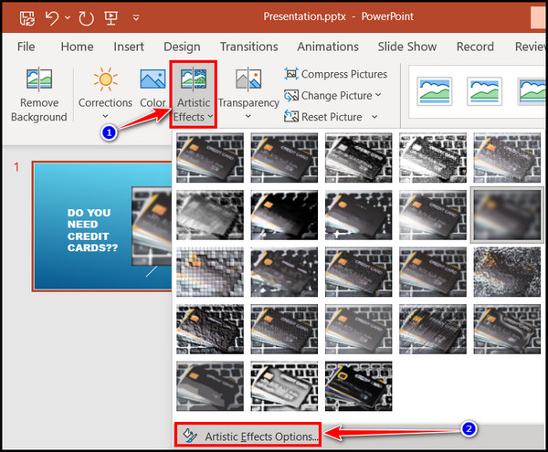 click-on-artistic-effects-options-in-powerpoint