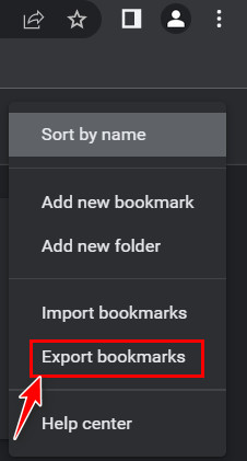 click-on-export-bookmarks-options