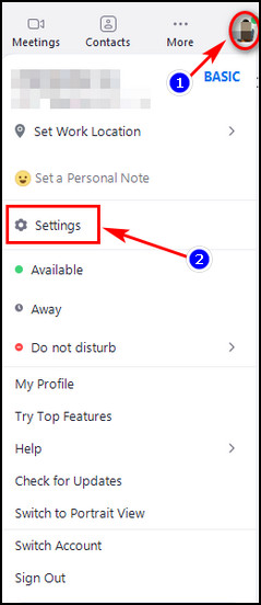 click-on-profile-icon-and-choose-settings-on-zoom