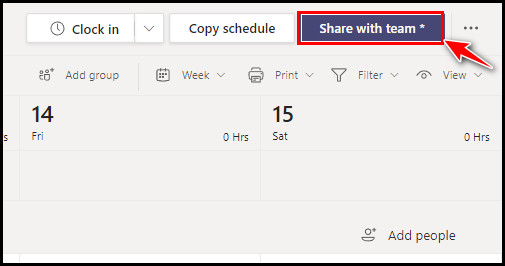 click-on-share-team-to-share-schedule-among-members