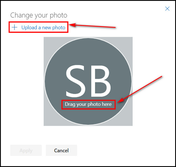 click-upload-a-new-photo-button-to-choose-profile-photo-in-outlook