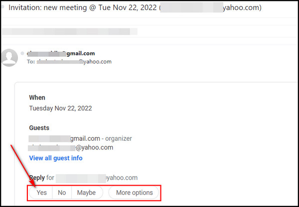 click-yes-to-accept-meeting-invitation