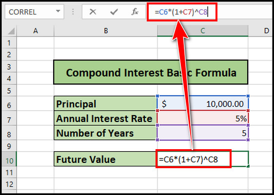 compound-interest-basic-formula-in-excel