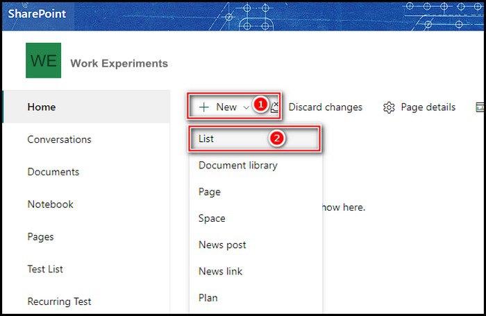 create-new-list-in-sharepoint-site