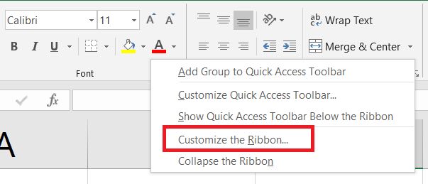 customize-the-ribbon-option