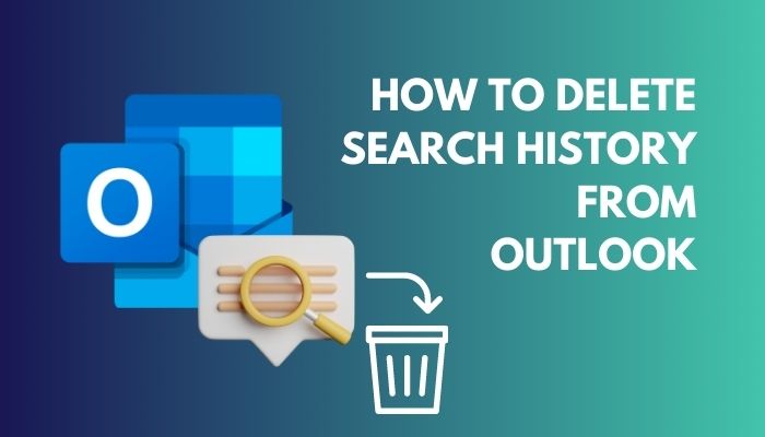 delete mail search history outlook