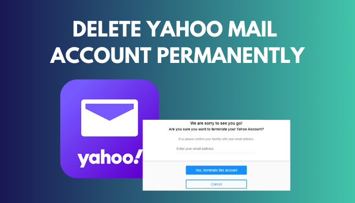 how to delete account on yahoo mail