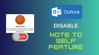 disable-note-to-self-outlook