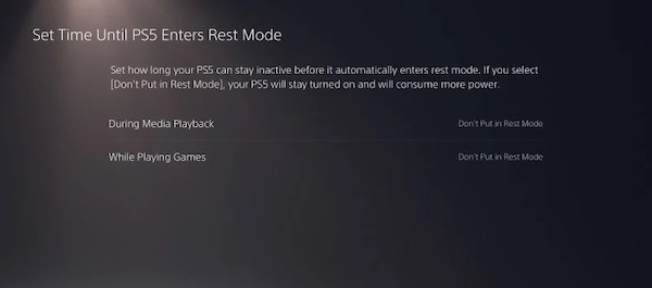 disable-rest-mode-ps5