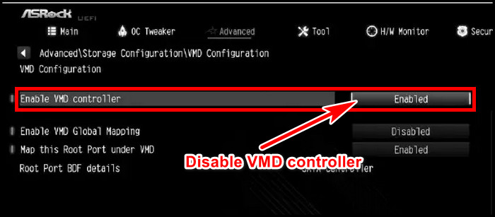 disable-vmd-controller-in-bios