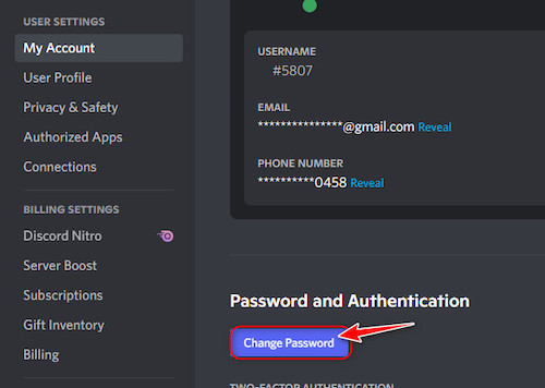discord-change-password