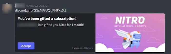 discord nitro gift generate link