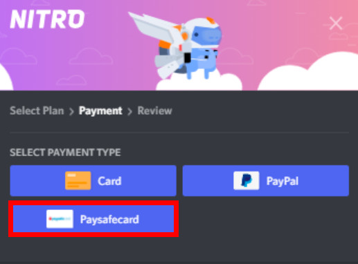 discord-payment-paysafecard