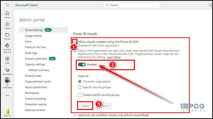 enable-allow-visuals-created-using-the-power-bi-sdk