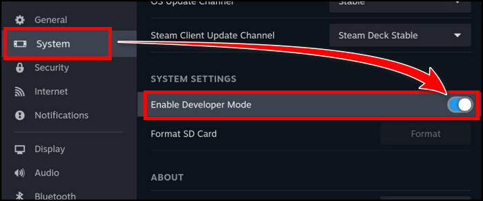enable-developer-mode-steam-deck