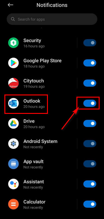 enable-outlook-notification-from-phone-settings