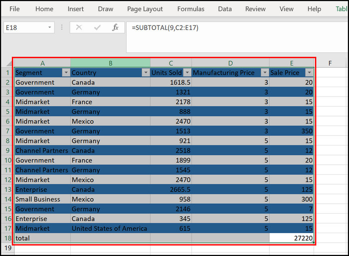 excel-complete-shade-row