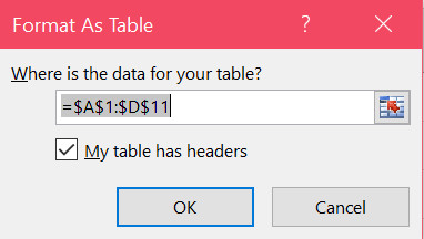 excel-format-as-table-window