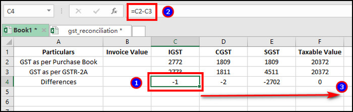 excel-sum-differences