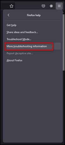 firefox-troubleshoot-info