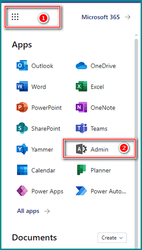 go-to-admin-app-in-sharepoint