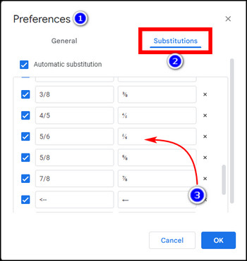 google-docs-preference-substitution