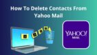 how to delete all contacts from yahoo mail on iphone
