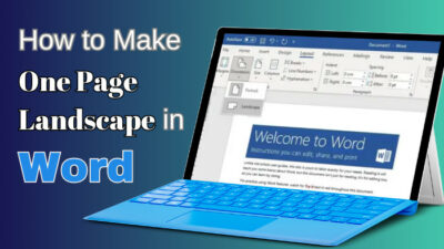 how-to-make-one-page-landscape-in-word