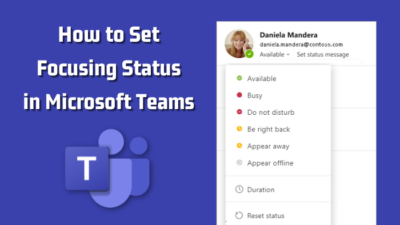 how-to-set-focusing-status-in-teams
