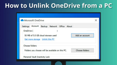 how-to-unlink-onedrive-from-a-pc