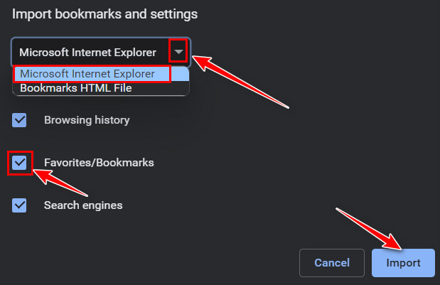 import-bookmarks-from-other-browser-for-chrome